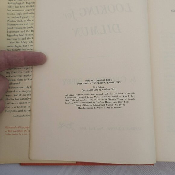 Looking for Dilmun First Edition Hardcover book by Geoffrey Bibby 1969 - Picture 8 of 9